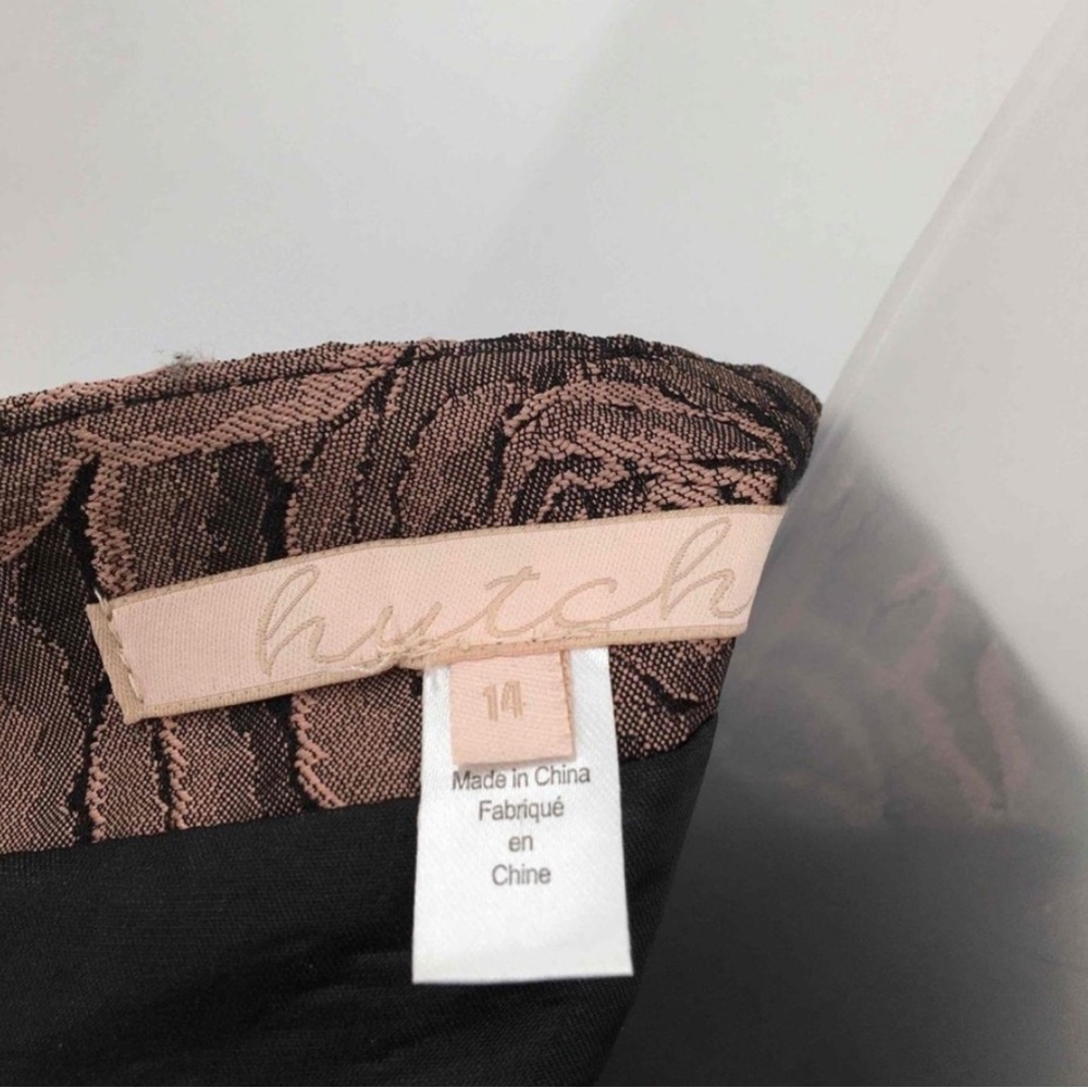 Hutch Floral Strapless Mauve and Black Dress - Picture 4 of 6